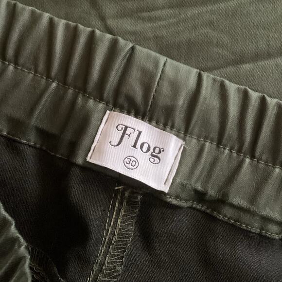 Bevy Flog Shely Dark Green Rose Gold Swarovski Crystal Tie Slim Pant 30 - Picture 5 of 7